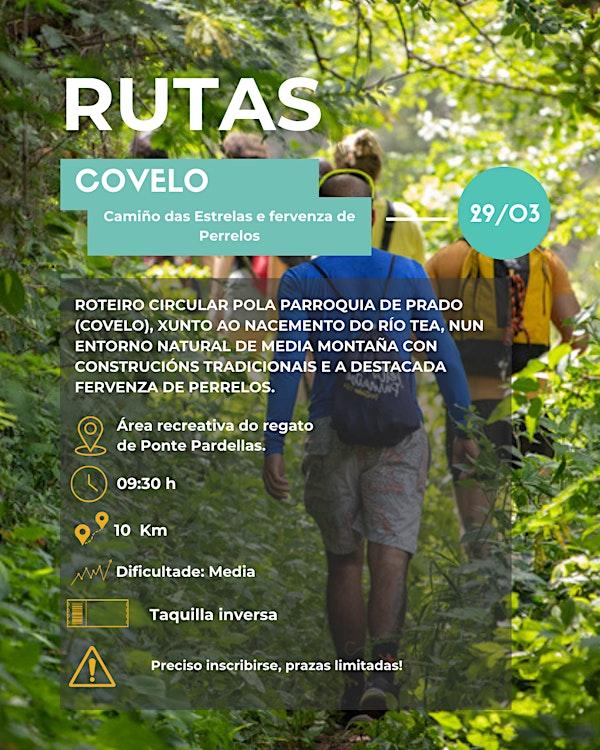 Camiño das Estrelas e fervenza de Parrelos, Prado, Covelo