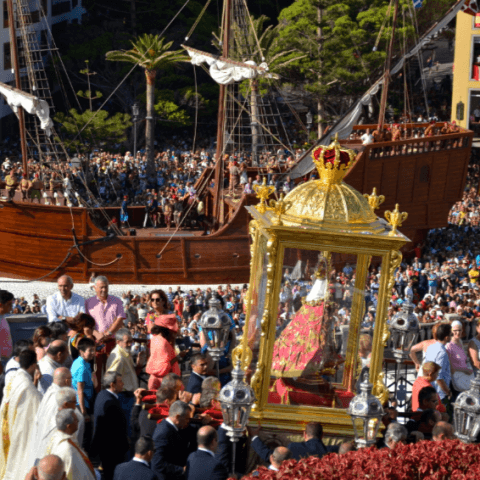 Romería Bajada en honor a la Virgen de Las Nieves