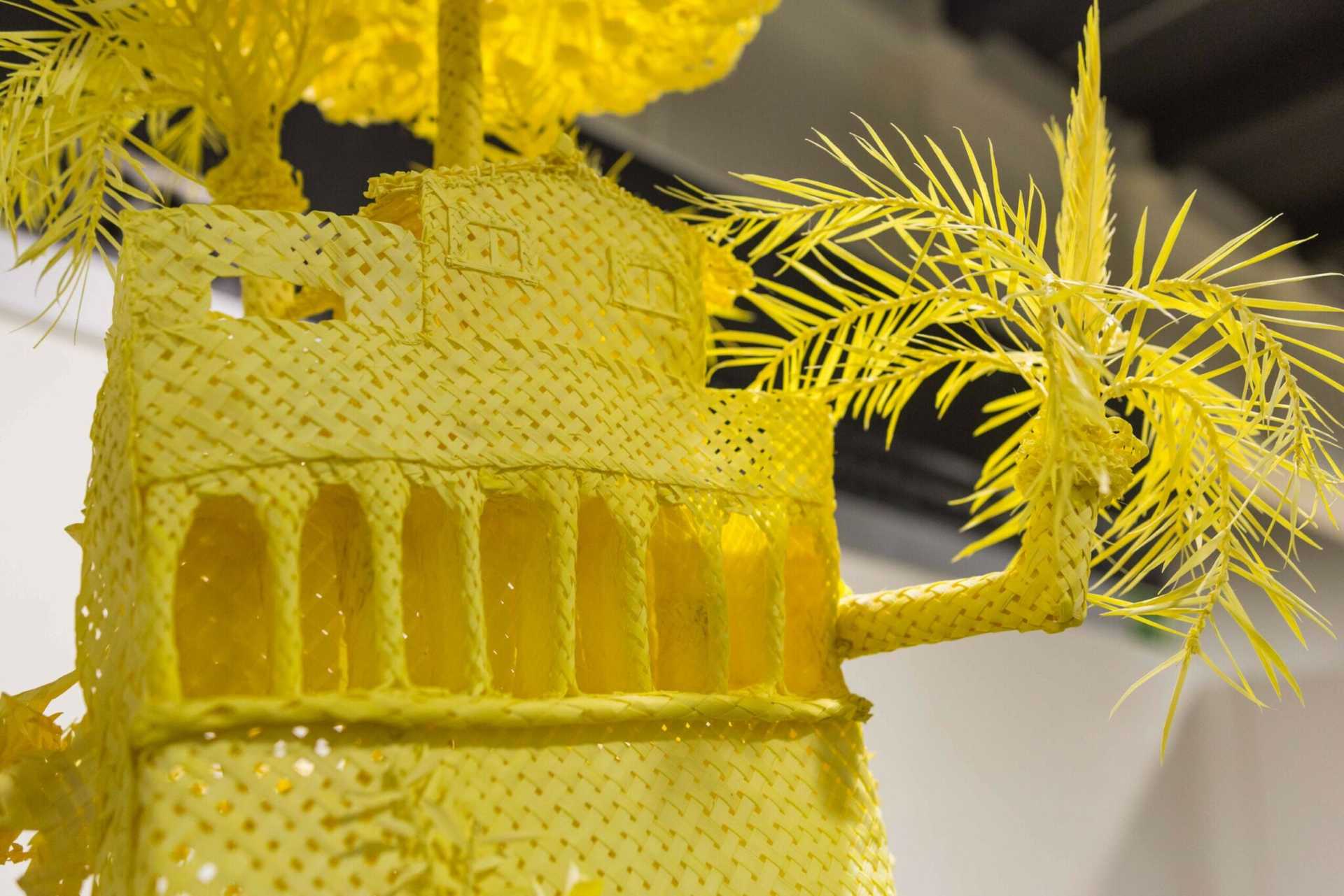 Exposición de las palmas del Concurso de Artesanía de la Palma Blanca