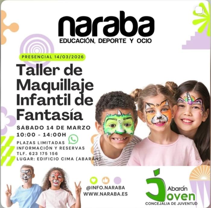 TALLER DE MAQUILLAJE INFANTIL DE FANTASÍA