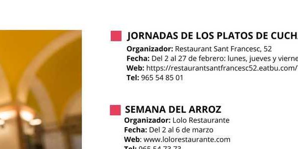Eventos gastronómicos Alcoy 2026