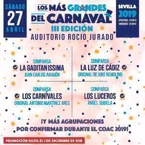 Los más grandes del carnaval en Sevilla